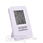 Solight vezeték nélküli hőmérő, hőmérséklet, idő, riasztás, fehér színű Előnézet 