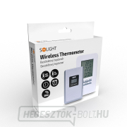 Solight vezeték nélküli hőmérő, hőmérséklet, idő, riasztás, fehér színű náhled