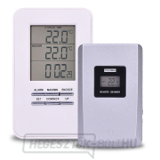 Solight vezeték nélküli hőmérő, hőmérséklet, idő, riasztás, fehér színű Solight vezeték nélküli hőmérő, hőmérséklet, idő, riasztás, fehér színű gallery main image