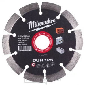 Milwaukee gyémántkerék DUH 125 x 22,2mm - 1db gallery main image