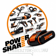 WG163E.2 - Akkumulátoros nyírógép 20V, 30cm - PowerShare Előnézet 