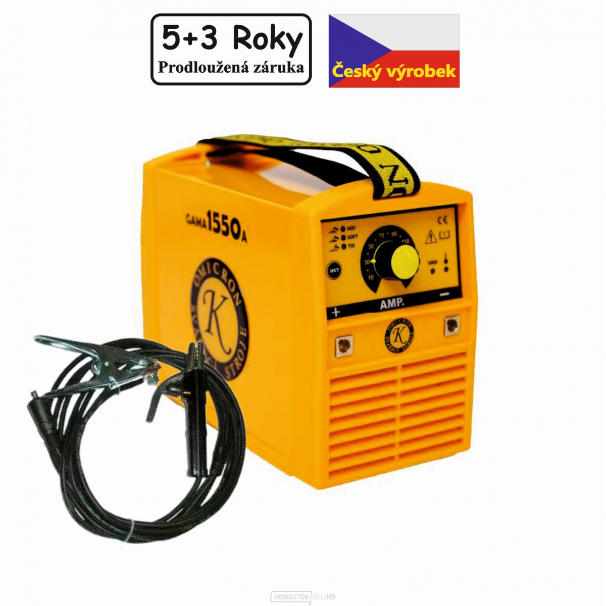 Hegesztő inverter GAMA 1550A hegesztőkábelek 25/3m