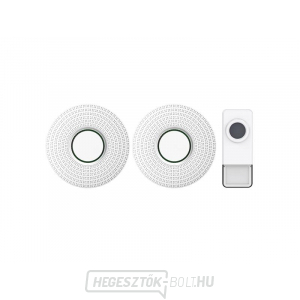 Vezeték nélküli kapucsengő Geti GWD 205W készlet Vezeték nélküli kapucsengő Geti GWD 205W készlet gallery main image