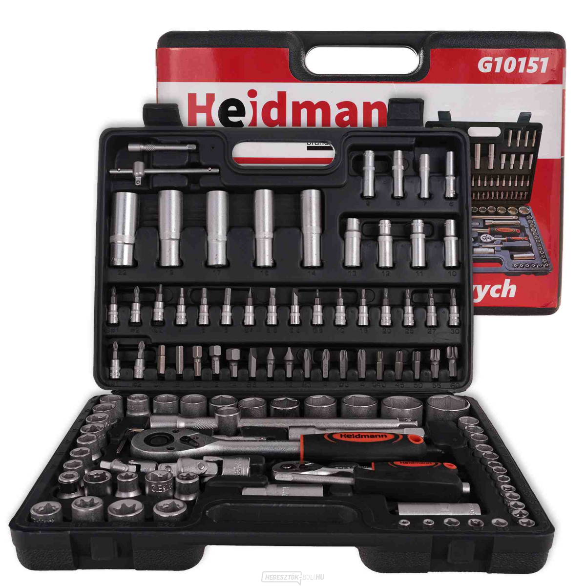 Gola készlet Geko 1/4" és 1/2" - 108 db