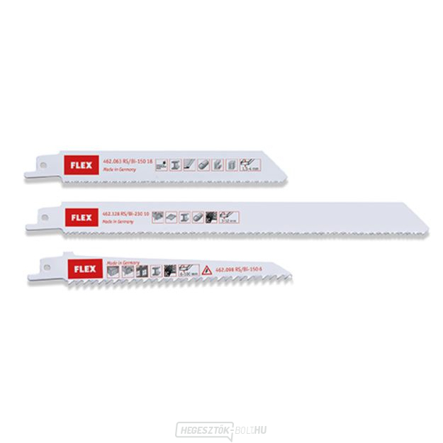Flex szablyafűrészlap készlet műanyaghoz/fához/fémhez RS/Bi VE3 készlet - 3db