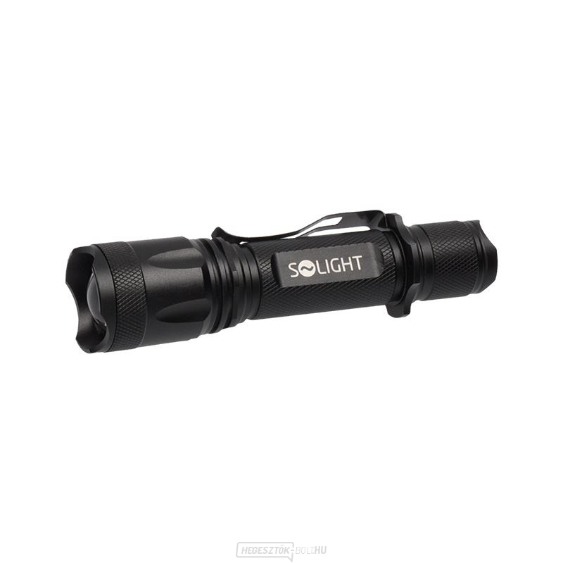 Solight újratölthető LED-es zseblámpa, 600lm, XM-L2 T6, fókusz, 2200mAh Li-Ion, USB töltéssel