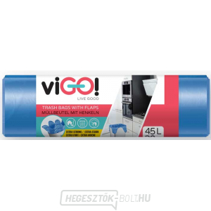 ViGO! Szemeteszsákok fogantyúval HD 45l/20 db - kék