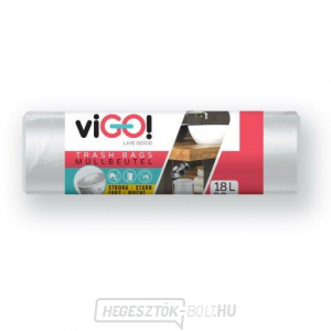 ViGO! HD 18l/30 szemeteszsák 40x50cm - fehér