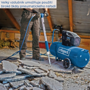 Scheppach HC 120 dc olajjal merülő kéthengeres kompresszor 10 bar, 100 l-es légkamrával Előnézet 