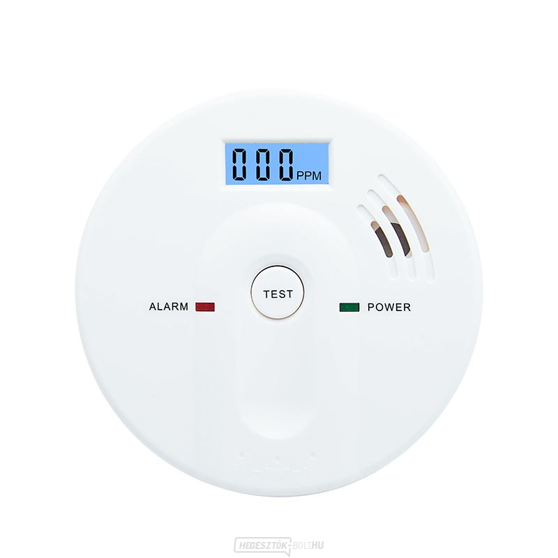 Solight CO füstgázérzékelő, 85dB, fehér színű