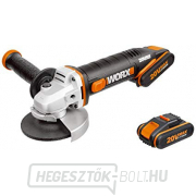 Akkus sarokcsiszoló 125mm WORX Orange WX803 - Li-Ion 20V - PowerShare Előnézet 