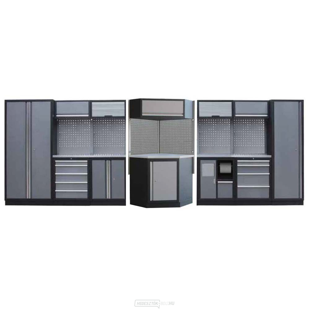 Műhelybútor készlet Procarosa PROFI XXL Munkalap: rozsdamentes acél, Súly: 504 kg