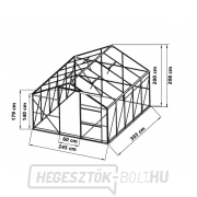 Alumínium üvegház VeGA 8000 STRONG-22 Alumínium üvegház VeGA 8000 STRONG-22 náhled
