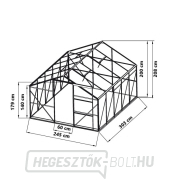 Alumínium üvegház VeGA 8000 STRONG-22 náhled
