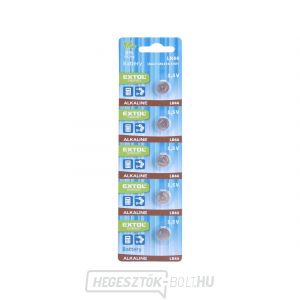 Alkáli elemek, 5db, 1,5V (LR44) Alkáli elemek, 5db, 1,5V (LR44) gallery main image