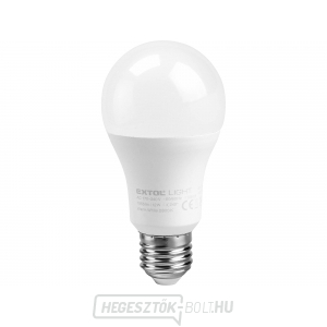 Klasszikus LED izzó, 9W, 800lm, E27, meleg fehér