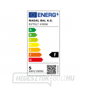 LED mini izzó, 5W, 410lm, E27, meleg fehér Előnézet 