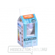 LED mini izzó, 5W, 410lm, E14, meleg fehér Előnézet 