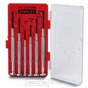 STANLEY 6 darabos órásmester csavarhúzó készlet 1-66-039 STANLEY 6 darabos órásmester csavarhúzó készlet 1-66-039 gallery main image