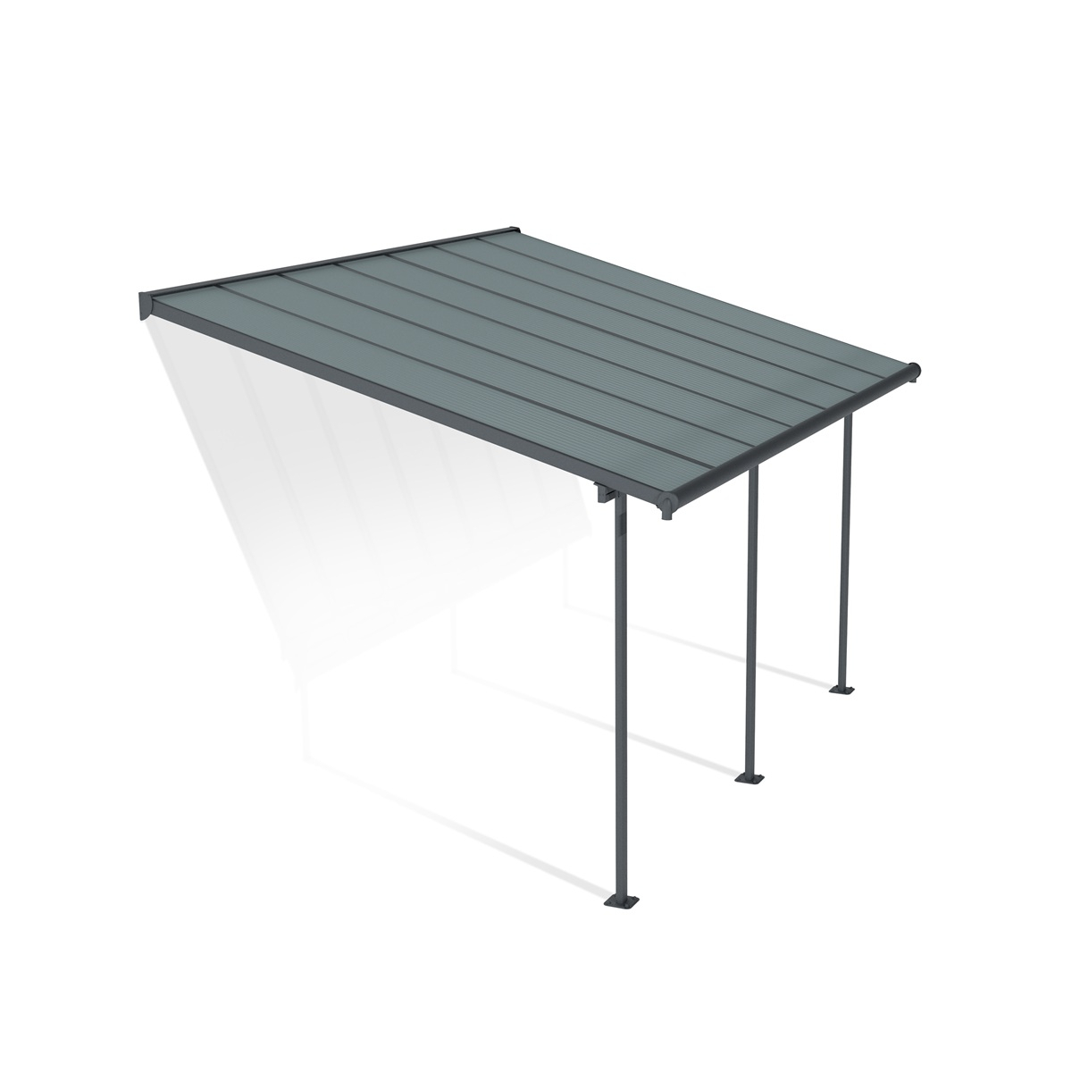 Palram Capri 4200 antracit 3 x 4,25 alumínium (előregyártott) pergola (antracit) Előnézet 