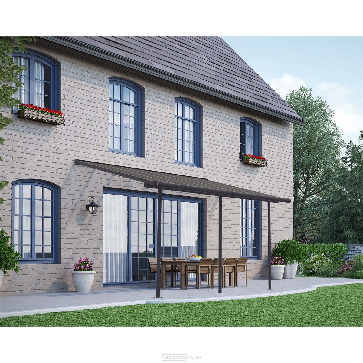 Palram Capri 4200 antracit 3 x 4,25 alumínium (előregyártott) pergola (antracit)