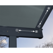 Palram Capri 4200 antracit 3 x 4,25 alumínium (előregyártott) pergola (antracit) náhled