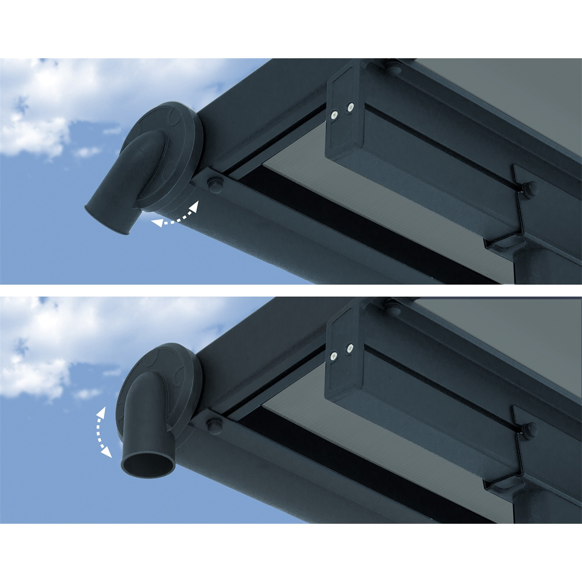 Palram Capri 3000 antracit 3 x 3 alumínium (előregyártott) pergola (antracit) Előnézet 