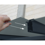 Palram Capri 3000 antracit 3 x 3 alumínium (előregyártott) pergola (antracit) Előnézet 