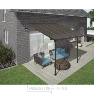 Palram Capri 3000 antracit 3 x 3 alumínium (előregyártott) pergola (antracit) gallery main image