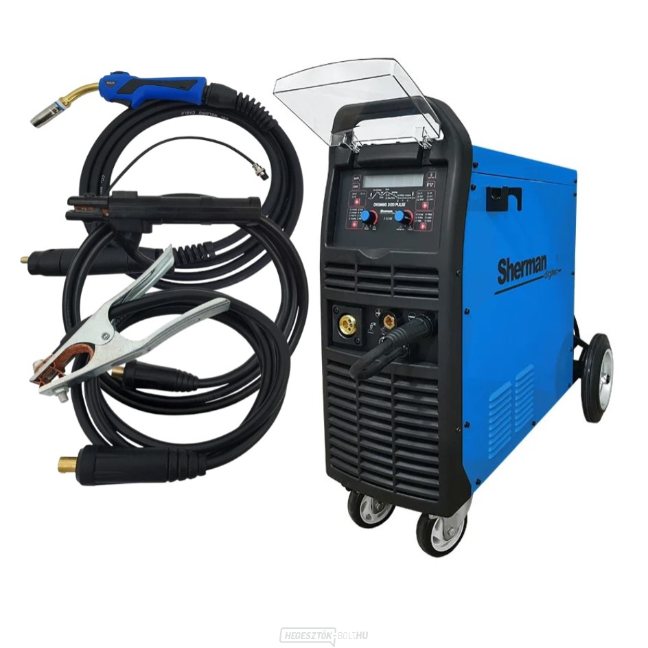 Sherman Synergic inverteres hegesztő DIGIMIG 300 Impulzus + MIG pisztoly 25/4m, kábelek