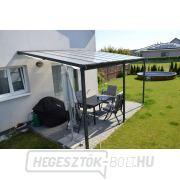 Alumínium pergola LANITPLAST WALL 43 antracit tiszta PC náhled