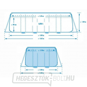 Florida Premium úszómedence 2,00x4,00x1,00 m KF 1,2 tartozékokkal - Intex 26776NP Előnézet 