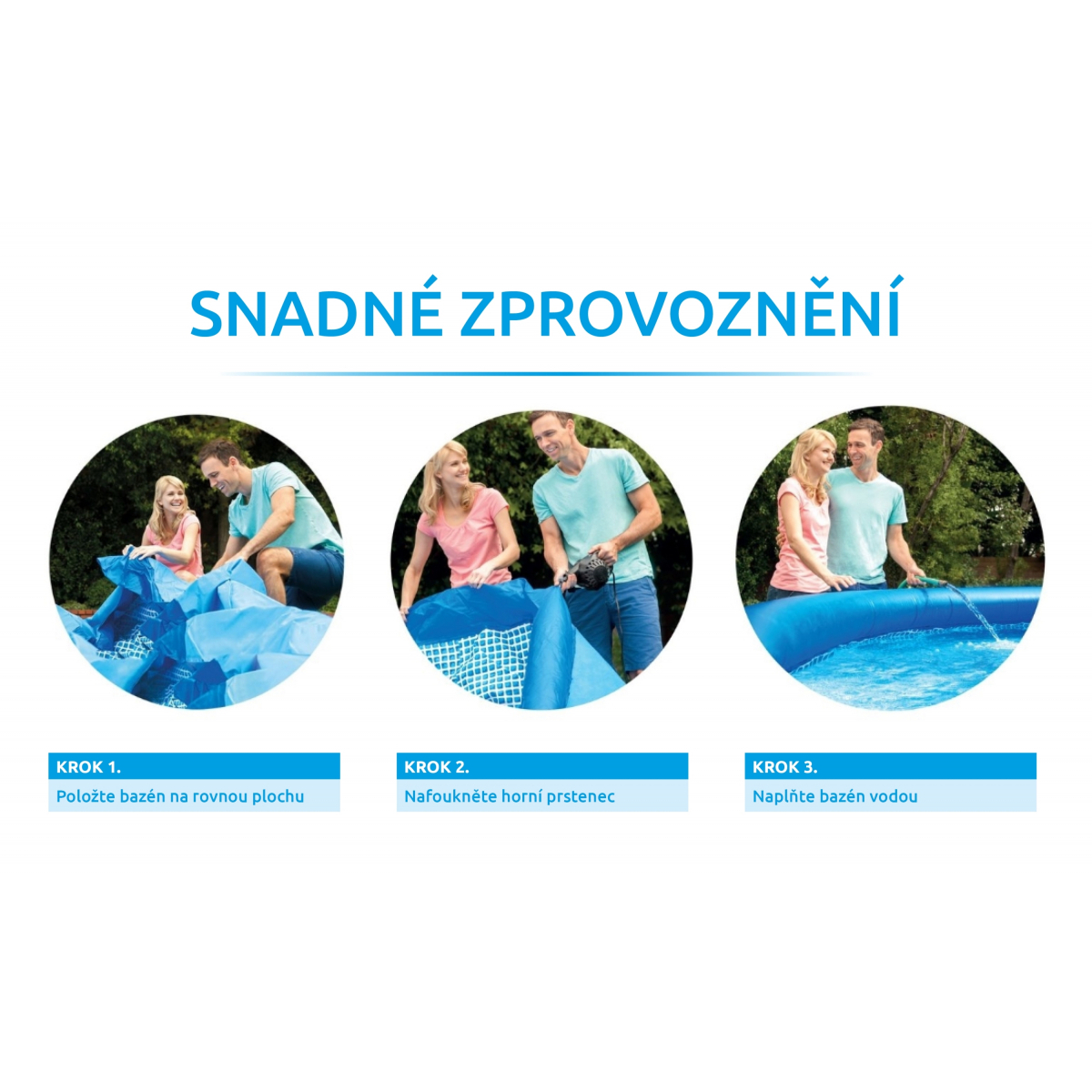 Tampa úszómedence 3,05x0,76 m, tartozékok nélkül - Intex 28120/56920 Előnézet 