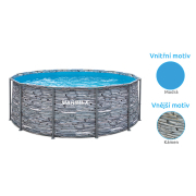 Uszoda Florida 3,66x1,22 m STONE tartozékok nélkül Előnézet 