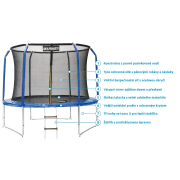 Trambulin Marimex 305 cm + beltéri védőháló + INGYENES lépcsőfokok náhled