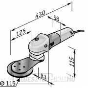 Flex csiszoló lapos fejjel és 800 W-os teljesítménnyel náhled