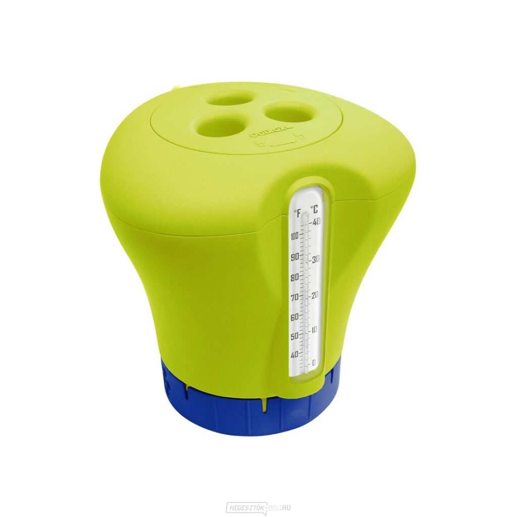 Klór úszó hőmérővel - sárga-zöld