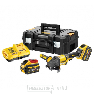 Akkus sarokcsiszoló 125mm DeWALT DCG418X2 FLEXVOLT XR 54V 2x Li-Ion 9.0Ah