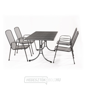 MWH Bani 4 db taho fémből készült bútor (4x Savoy Basic szék, 1x Universal 145 asztal)