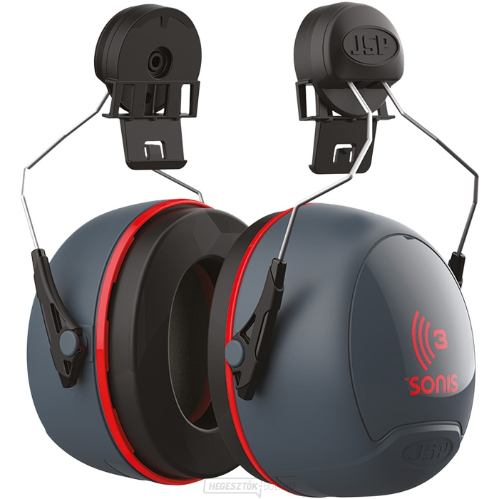 JSP SONIS 3 sisak fejhallgató - fekete/piros JSP SONIS 3 sisak fejhallgató - fekete/piros gallery main image