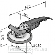 Flex javító felületcsiszoló, 180 mm, LD 24-6 180, Turbó-fúvókás készlet náhled