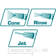 Kerti permetező, áramlás- és szórásszabályozó, 3/4