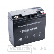 Akkumulátor elektromos indításhoz, GEL 12V, 15Ah gallery main image