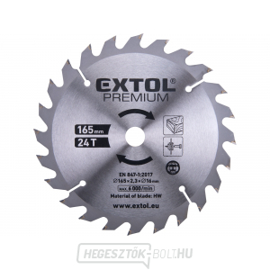 Fűrészlap SK lapokkal, 165x1,4x16mm, 24T Fűrészlap SK lapokkal, 165x1,4x16mm, 24T gallery main image