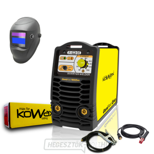 KOWAX® GeniArc® 160 EVO MMA/TIG hegesztő inverter SET03a - 3m kábelek Kukla Elektródák 2.5mm/2.5kg