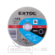 Vágókorong acélhoz/rozsdamentes acélhoz, 115x1,0x22,2mm - 10db Előnézet 