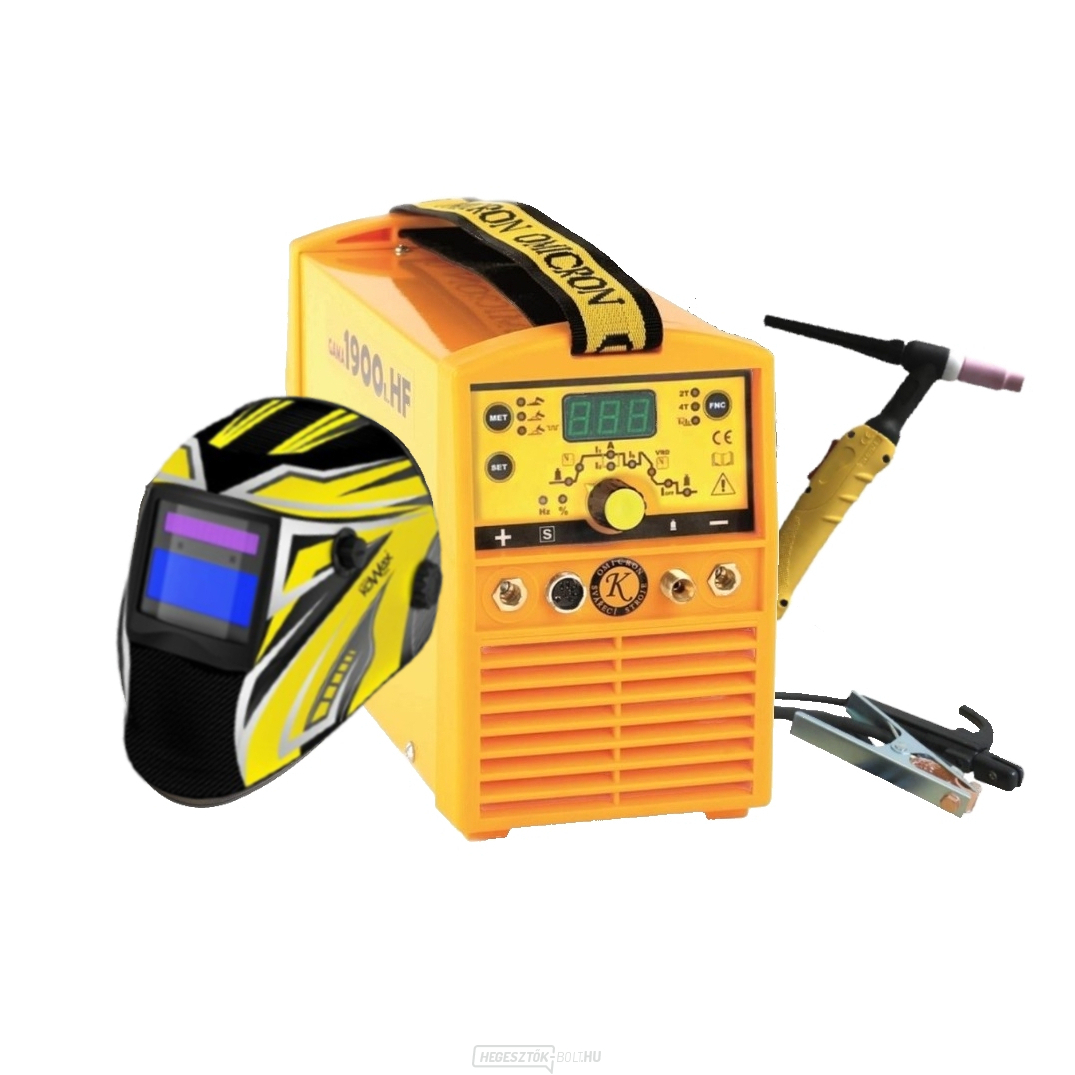 GAMA 1900L HF - inverteres hegesztő tápegység 25/3m kábelek TIG fáklya 4m motorháztető