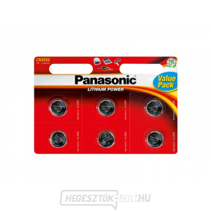 Akkumulátor CR2032 PANASONIC lítium 6BP Akkumulátor CR2032 PANASONIC lítium 6BP gallery main image