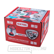 Akkumulátorkompresszor EXTOL SHARE20V, 20V Li-ion, akkumulátor és töltő nélkül náhled