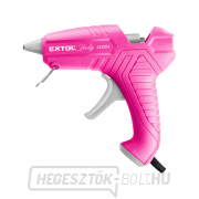 Forró olvadék ragasztópisztoly, ⌀11mm, 40W, rózsaszín Forró olvadék ragasztópisztoly, ⌀11mm, 40W, rózsaszín gallery main image